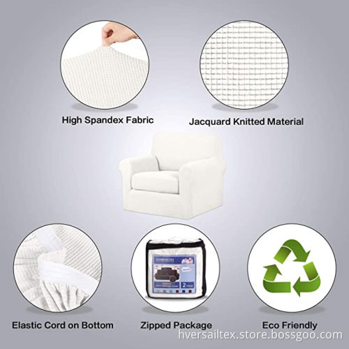 2-Pieces Fåtölj Slipcovers Möbelskyddskåpa